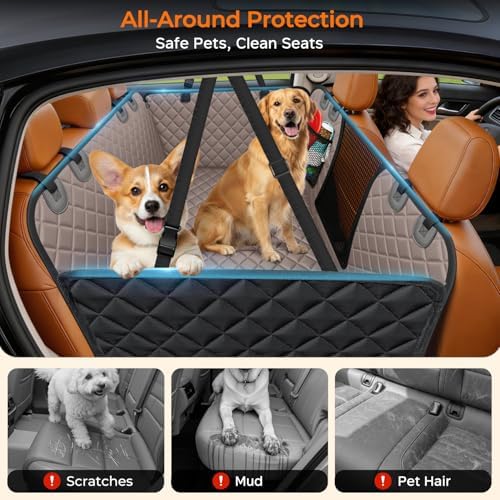 URPOWER Hard Bottom Dog Car Seat Cover, Back Seat Extender - Image 4