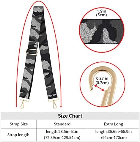 ZOOEASS Wide Shoulder Strap Adjustable Replacement Belt Crossbody Canvas Bag - Image 4