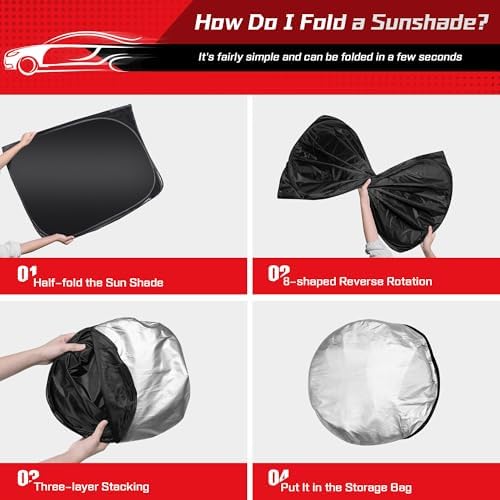 ARISMOTOR Windshield Sun Shade for GMC Acadia 2017-2023 - Image 4