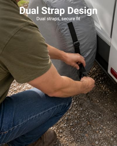 RV Tire Covers Set of 4, Fits 26"to 29" Tires - Image 3