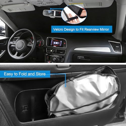 Windshield Sun Shade Sunshade for 2016-2025 2026 Volvo XC90 - Image 5