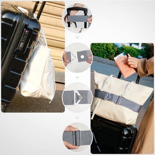 TOOVREN 2-in-1 Travel Belt for Luggage Straps Add a Bag Bungees Suitcase - Image 3
