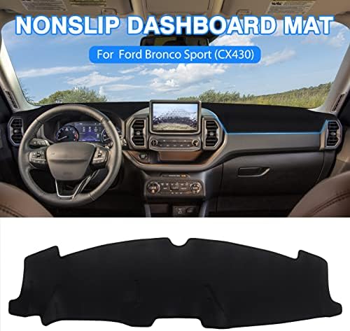 Autorder Dashboard Cover Mat for Ford Bronco Sport 2021 2022 2023 2024 - Image 2