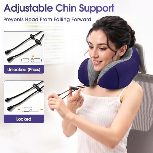 CloudBliss Neck Pillow for Airplanes, Memory Foam Travel Pillow - Image 5