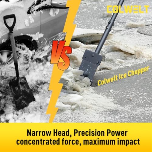 Colwelt Ice Scraper for Driveway 58’’, Heavy Duty Snow Shovel, Ice Chopper - Image 3