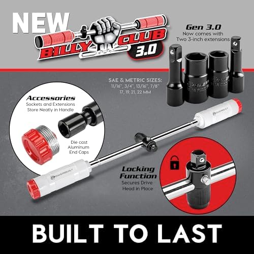 Powerbuilt Billy Club Universal Lug Wrench - Image 4