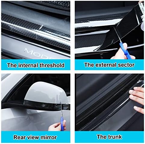 Outus 5 Rolls Car Door Edge Guards Door Sill Protector 5.9 Inch 3.9 Inch 2.8 - Image 4