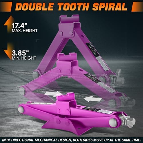 2-Pack Portable RV Trailer Stabilizer Scissor Jack - Image 3