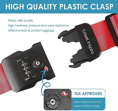 Travel Inspira TSA Accepted Long Luggage Cross Straps - Image 6