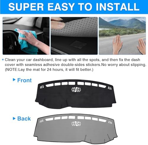 Autorder Dashboard Cover Mat for Jeep Compass 2022-2024 2025 Accessories Dash - Image 5