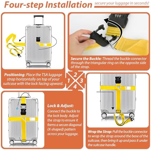 TSA Approved Luggage Straps - Image 7