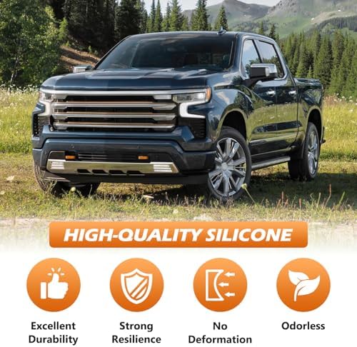 Tow Hook Covers for Silverado 1500/Sierra 1500 Orange - Image 3
