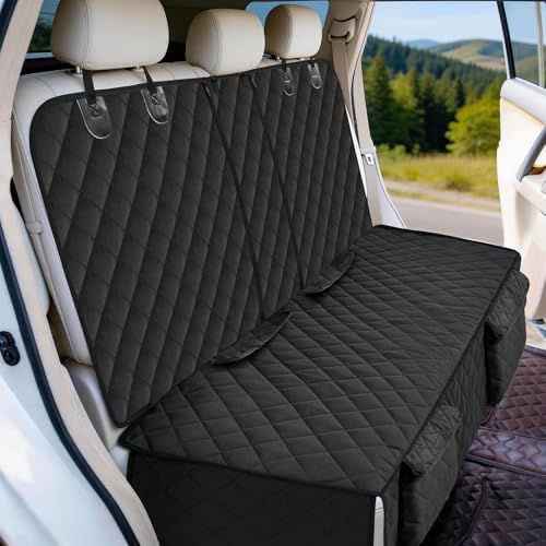 Bark Lover Dog Car Seat Cover for Back Seat, Armrest Compatible, Waterproof - Image 3