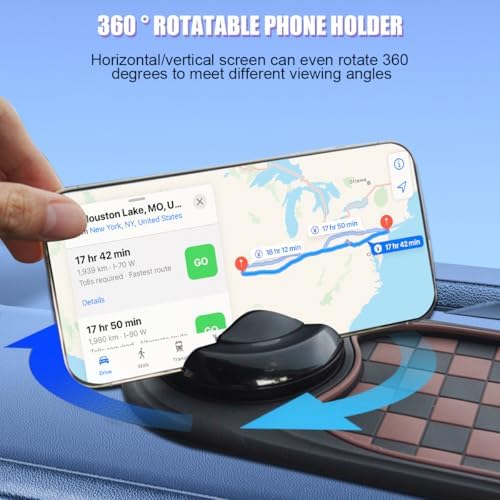 Multifunctional Car Anti-Slip Pad, 3 in 1 Rotatable Non-Slip Vehicle Dashboard - Image 5