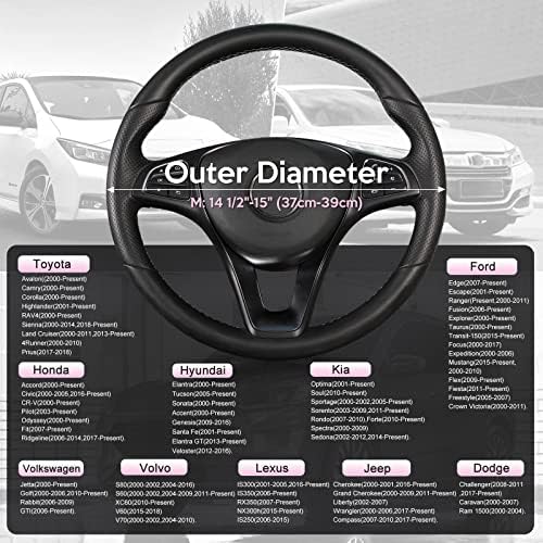 SEG Direct Car Steering Wheel Cover 14.5"-15", Plush Velvet Summer Winter - Image 4