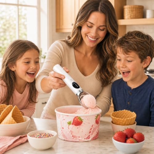 Heated Ice Cream Scoop Rechargeable, Electric Ice Cream Scooper - Image 6