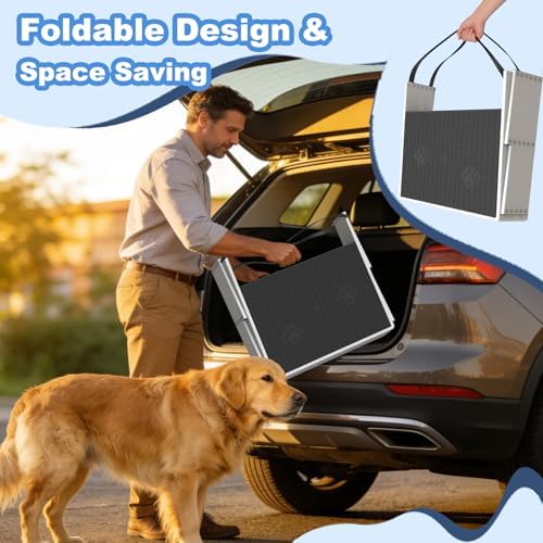 Dog Steps for Car & SUV – 6-Step Foldable Pet Stairs for Large Dogs, Non-Slip - Image 6