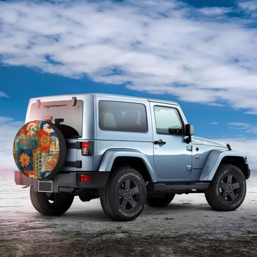 Bohemia Spare Tire Cover Waterproof Wheel Cover 14 Inch Universal Fit - Image 3