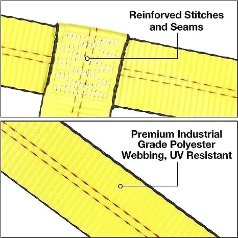 Tow Dolly Basket Straps with Flat Hook Fit 14"-19" Car Tire - Image 5