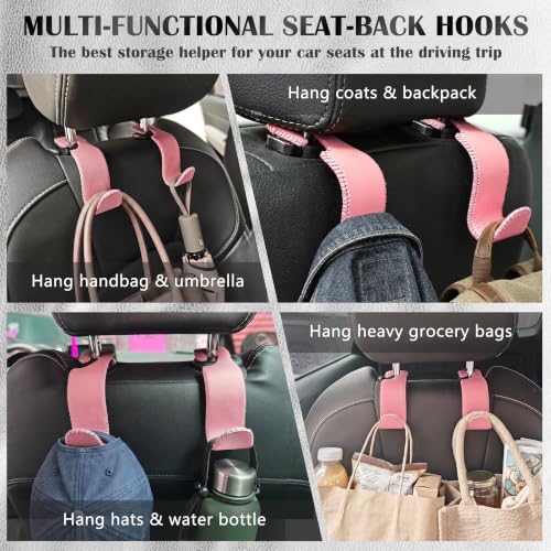 Car Seat Headrest Hook 55lb Heavy Duty Metal Hanger - Image 2