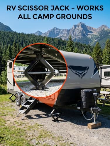 YOMILINK 9000lbs RV Scissor Jacks, Stabilizer Leveling Heavy Duty Jacks - Image 4