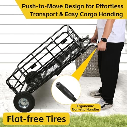 MaxxHal Hitch-N-Roll 2-in-1 Cargo Carrier & Push Cart - 400 lb Capacity Hitch - Image 5