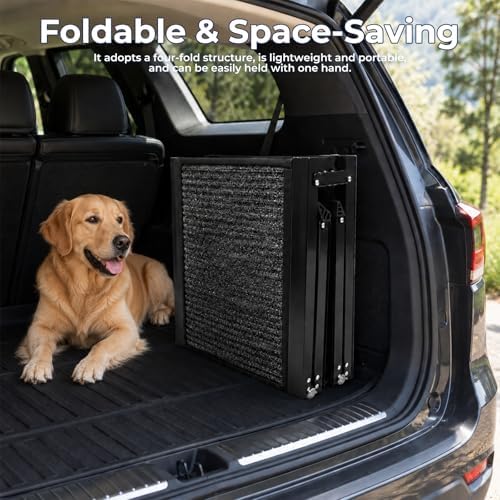 Dog Stairs for Car, 70.8" L× 19.6" W Dog Ramp for Large Dogs - Image 6