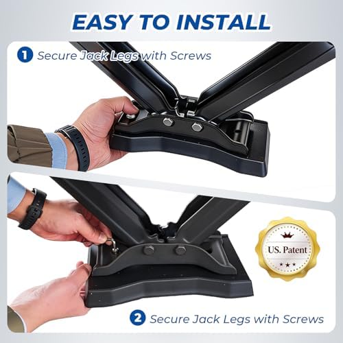 ROBLOCK RV Stabilizer Jack Pads 2 Pack, Heavy Duty Rubber Scissor Jack Leveling - Image 4