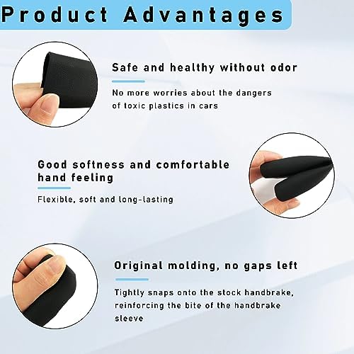 Ziciner Car Handbrake Cover, Elastic Anti-Slip Silicone Auto Shifter Protector - Image 3