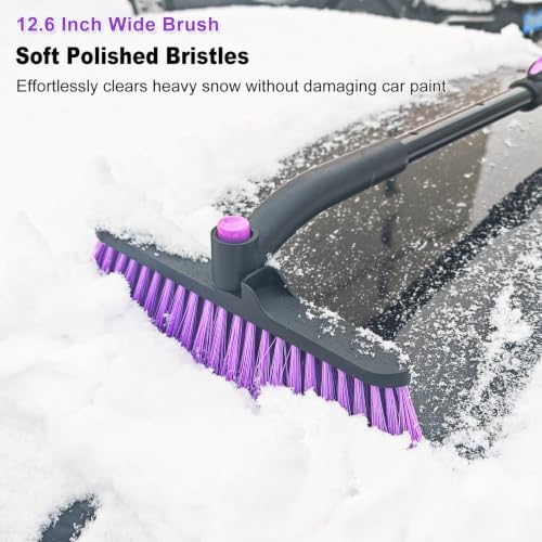 HEEYA 44 Inch Snow Brush for SUV, Ice Scraper for Car Windshield Window - Image 3