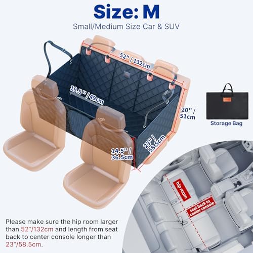 Convertible Back Seat Extender for Dogs, Foldable 400lbs Hard Bottom Dog Car - Image 5