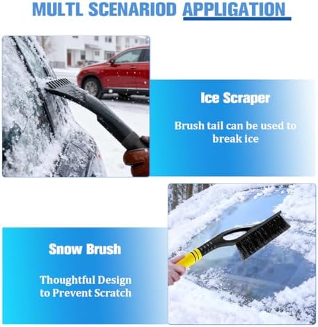 Car Snow Brush and Ice Scraper, Vehicle Windshield Scraper Deicer - Image 4