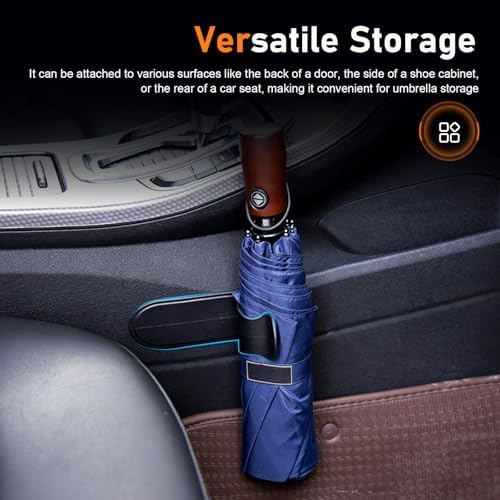 2 PCS Car Umbrella Holder Hooks, Self-Adhesive Auto Trunk Umbrella Storage - Image 4