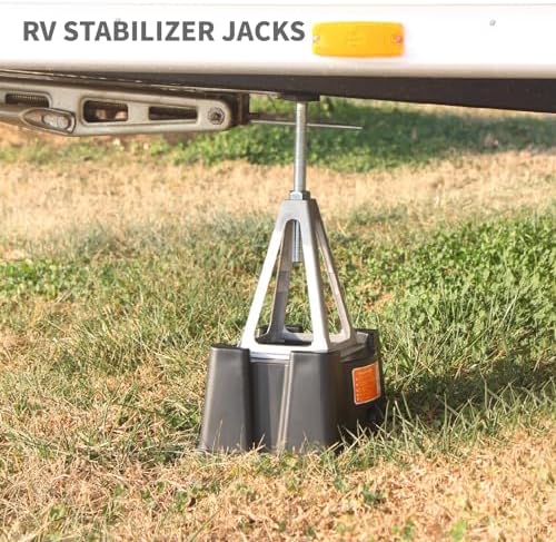 4PK RV Leveling & Stabilizer Jacks, 7900 lbs Camper Stack Jack Stands - Image 6