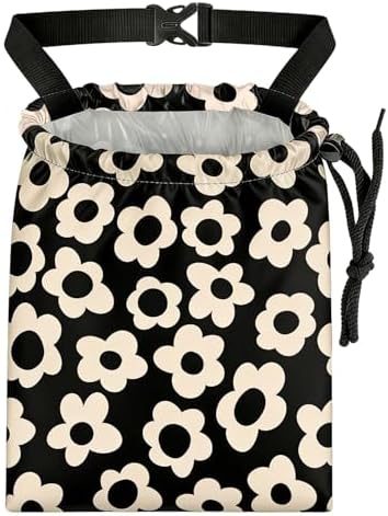 Black Flower Car Trash Bag by AmazerPad