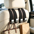 Amooca Car Headrest Hooks 2-Pack Suede Seat Organizer by Amooca