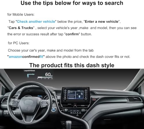 Yiz Dash Cover Mat Pad Fit for Toyota Camry 2018-2024 Z12B - Image 3