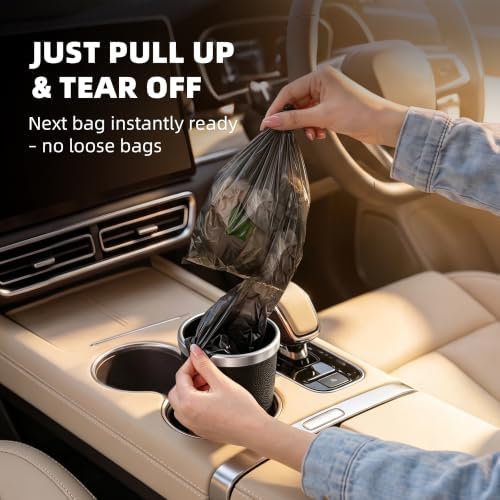 Car Trash Can Cup Holder Mini 2 Pack - Image 2