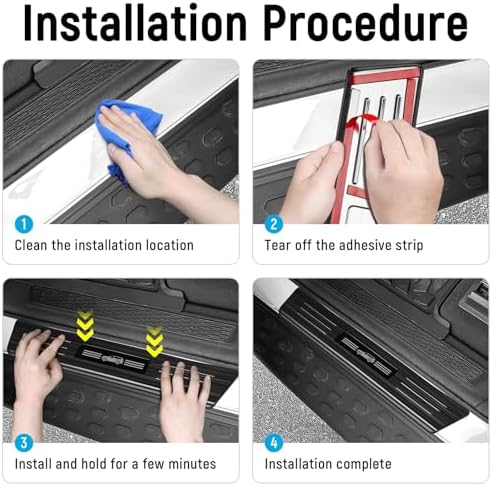 ZZEQYG 2 Pcs Front Door Sill Protector Compatible - Image 6