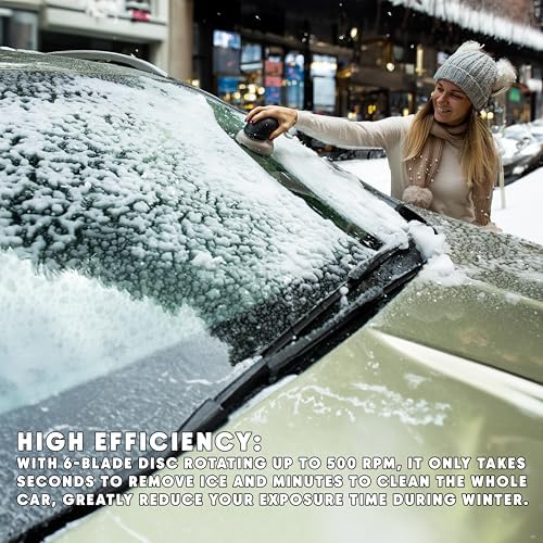 ZONETECH Electric Ice Scraper for Car Windshield, Electric Snow Scraper for - Image 7
