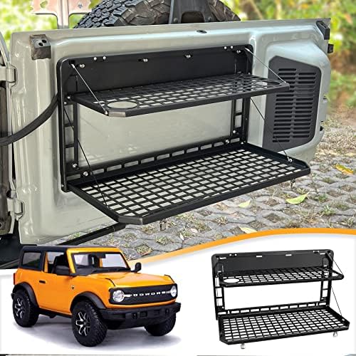 MAIKER Tailgate Table Folding 2-Tier Rear Camping Cargo Storage Shelf by MAIKEROFFROAD