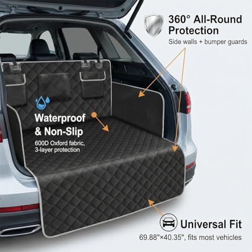 SUV Cargo Liner for Dogs, Non Slip Pet Trunk Cover - Image 5