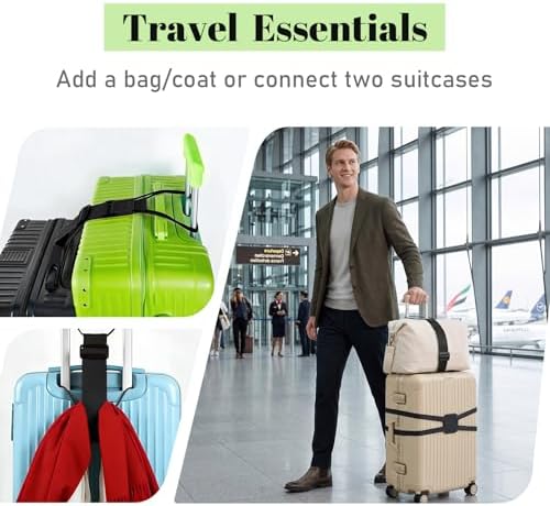 3 Pack Multi Use Strong Adjustable Luggage Connector Straps - Image 3