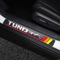 4Pcs for Tundra Car Door Sill Protector 4D Carbon Fiber Door Entry Guard Door by Unknown