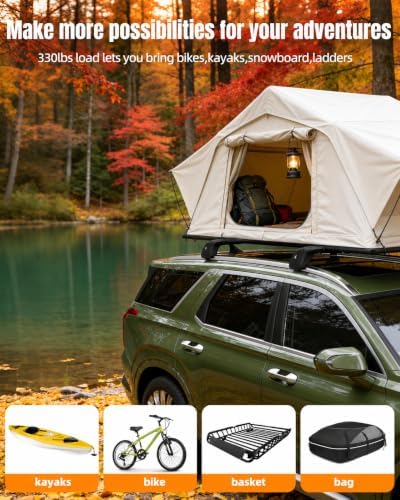 330lbs Roof Rack Cross Bars Fit - Image 2