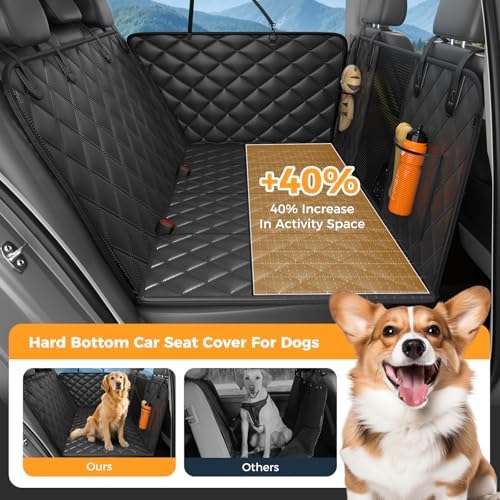 Dog Car Seat Cover for Back Seat, Hard Bottom Back SeatExtender for Dog - Image 2