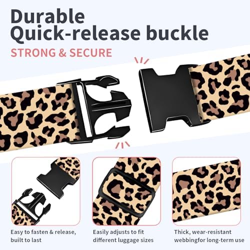 Luggage Strap for Suitcases Adjustable Travel Belt - Image 3