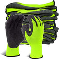 Evridwear Crinkle Latex Rubber Hand Coated Safety Work Gloves by Evridwear