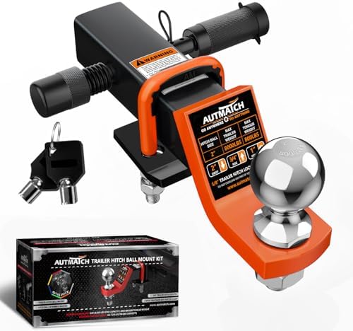 AUTMATCH Trailer Hitch Ball Mount by AUTMATCH