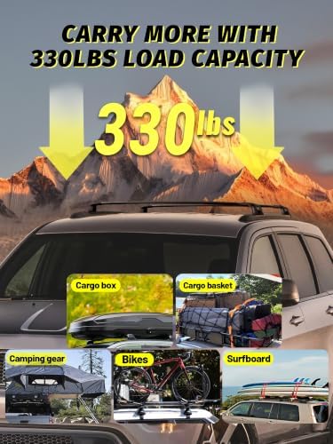 330LB Roof Rack Cross Bars Fit for 2011-2021 Grand Cherokee Cargo Bars - Image 3